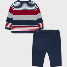 Resim Mayoral erkek bebek kazak pantolon 2 li set 2523 - LACİVERT / 0-1 ay 