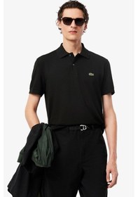 Resim Lacoste L.12.12 Light Men's Classic Fit Polo T-shirt Erkek Polo Yaka Tişört Siyah 