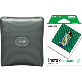 Resim Instax SQ Link Yeşil Ex D Akıllı Telefon Yazıcısı ve 10'lu Film 