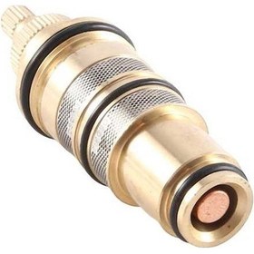 Resim Ulzyvf Pirinç Yedek Termostatik Vana Makara Musluk, Dokunmatik Duş Mikser Vanası Tamir Takımı Gümüş 