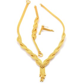 Resim 14 Ayar Altın Düğün Seti – Gerdanlık, Bileklik ve Küpe Üçlüsü - Güzelse Çizgidendir 