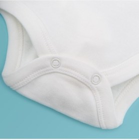 Resim Novibaby 12-18 Ay Bebek Atlet Body Zıbın Beyaz Çıtçıtlı 100% Pamuk Beyaz 