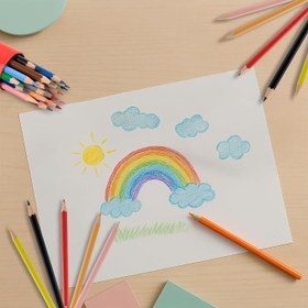 Resim Faber-Castell Kuru Boya Kalemi, Kırmızı Metal Tüp Kutu, 12 Renk, Tam Boy, Kalemtıraş Hediyeli, Yumuşak Mineli, Kırılmaya Dayanıklı Uçlar, Kolay Açılır 