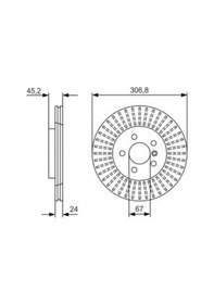 Resim Bmw X1 F48 18i 1.5 2017-2023 Bosch Ön Disk 2 Adet 