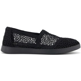 Resim Espadril / Keten Kadın 10021549 Toms Alpargata Plus Moroccan Crochet Black Siyah 