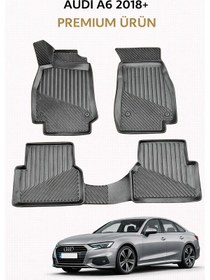 Resim Audi A6 2018+ İle Uyumlu 3d Oto Paspas Premium 