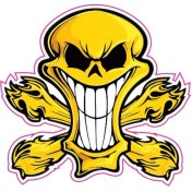 Resim 70 X 70 Mm Sticker 10 Lu 