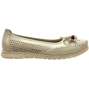 Resim Ortopedik Saraçlı Fiyonklu Kadın Babet Bej-bej Bej 