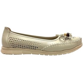 Resim Ortopedik Saraçlı Fiyonklu Kadın Babet Bej-bej Bej 