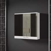 Resim Movemo 100176 Aynalı 60 cm Banyo Dolabı Üst Modül Beyaz 