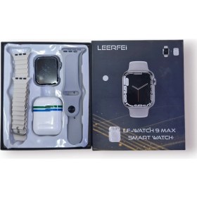 Resim beemen Watch 9 Max Akıllı Saat Ve Kulaklık Set 2 Adet Kordon 1 Adet Kulaklık 