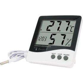 Resim Electroon Htc2 Termometre Nem+Hava+Saat Iç ve Dış Ortam 
