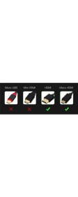 Resim Boblov Micro HDMI To HDMI Kablo 3D Full Hd Mikro Hdmı - 1.5m 
