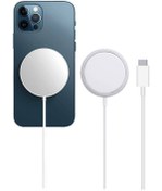 Resim bufaloglass Iphone Magsafe Charger Kablosuz Manyetik Şarj Ve 20w Adaptör Seti 11/12/13/14/14 Pro Max 