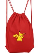 Resim herotasarım Pikachu Spor Sırt Çantası 36x50 Cm Bll1106 