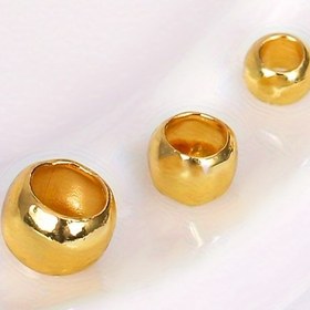 Resim 100 adet 14K/18K Altın Kaplama Pirinç Boncuk - DIY Takı Yapımı, El Sanatları ve El Sanatları Projeleri için 2mm/2.5mm/3mm Parlatılmış Yuvarlak Uç Kapakları, Takı Yapımı Malzemeleri, El Sanatları Boncukları, Zarif Boncuk Tasarımı, Yüksek Kaliteli Bitiş 