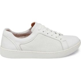 Resim Tergan Beyaz Hakiki Deri Erkek Sneaker - E24I1AY56825-A26 