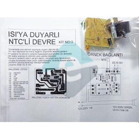 Resim Elektronikport-Röleli Isı Sensörü Demonte Kit Kendin Yap (Ntc Devresi) 