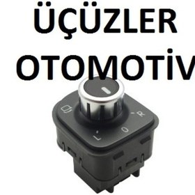 Resim Elektrikli Ayna Ayar Düğmesi Golf6 Passat Cc Jetta Krom Katlanır 
