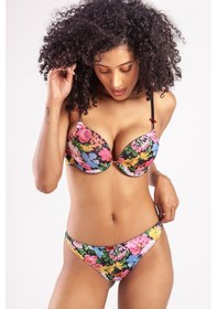 Resim Garden Heavy Push Up Bra, Siyah Konforlu Ve Şık Sütyen Çok Renkli 