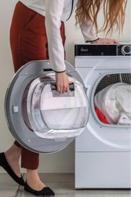 Resim Hoover NDPEH9A3TCBEXMSS 9 kg Wi-Fi Bağlantılı Isı Pompalı Kurutma Makinesi 