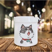 Resim Genel Markalar Kedi Temalı Seramik Şık Küllük 