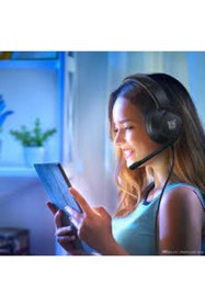 Resim Onikuma Profesyonel Oyuncu Kulaklığı Bilgisayar Gaming Kulaklık Siyah Renkli Led Pc/ps4/xbox Uyumlu 