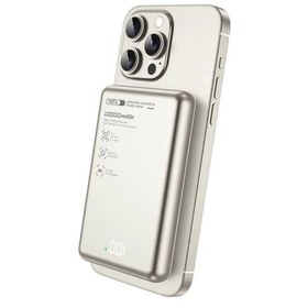 Resim Totu PB-1008 10000 mAh 20W PD QC 3.0 MagSafe Manyetik Kablosuz Hızlı Şarj Destekli Slim Powerbank 