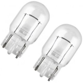 Resim SKAUTO 2 Adet T20 W21w Dipsiz Halojen Ampul Tek Duy Tek Flama 12V 