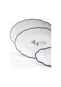 Resim Maxx Doria Flower Blue 6 Kişilik 29 Parça Kahvaltı Takımı Pa2084 Beyaz - Mavi 