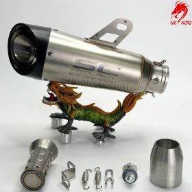 Resim Özgürce Yüksek Performanslı Tok Sesli Egzoz Susturucu, Sportif ve Güçlü Tasarım 