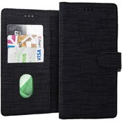 Resim Coverzone Omix X500 Standlı Kartvizitli Ve Para Gözlü Kumaş Desen Siyah 