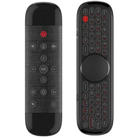 Resim Cloody Wechip W2 Pro Kablosuz Klavye Uzaktan Kumanda Air Mouse 