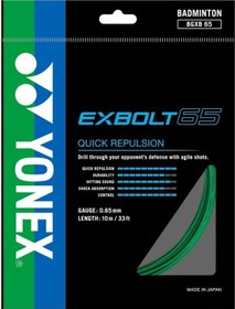 Resim Yonex Exbolt 65 Badminton Kordajı 0.65 Mm / 10 M - Yeşil 