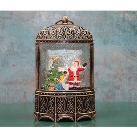 Resim Yılbaşı Temalı Işıklı Müzikli Kar Küresi Model 4 