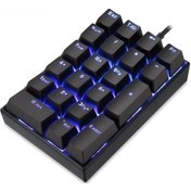 Resim Geeksen Motospeed K23 Mekanik Nümerik Klavye - Outemu Kırmızı Switch, Usb Kablolu, 21 Tuş, Mavi Arka Işık 