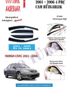 Resim Honda Civic Vtec 2001-2006 Mugen Cam Rüzgarlığı Ön-Arka 