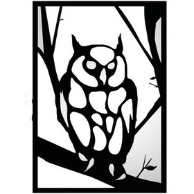 Resim Gamlı Baykuş Duvar Dekor Sticker 27 X 49 Cm 