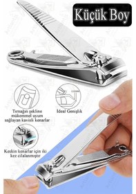 Resim Tırnak Makası Küçük 1 Adet Premium El Ve Ayak Tırnağı Makası Törpülü Paslanmaz Çelik Hassas Kesim Erkek Kadın Çocuk 