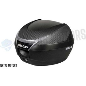 Resim Shad34 Carbon Sh-34 34lt Carbon Motosiklet Çanta Siyah 