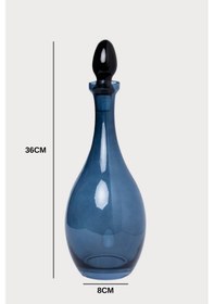 Resim Mavi Cam Kapaklı Sürahi - Mavi Renk Modern Tasarım 