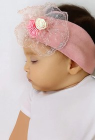 Resim Esinti Yenidoğan Kız Bebek Çocuk Bandana ve Patik Çorap Seti 