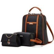 Resim Hafif Sırt Çantası İş Sırt Çantası Üç Parçalı Sırt Çantası Pembe 