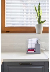 Resim Primanova Luna Mutfak Sıvı Sabunluk Gri M-e56-07 