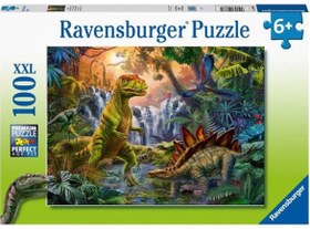 Resim Ravensburger 100 Parça Puzzle Dinozor Oasis 128884 