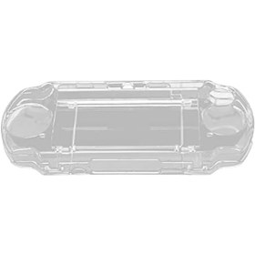 Resim NIKOU Koruyucu Kılıf Evrensel Koruyucu Kabuk Şık Kaymayı Önler Darbeye Dayanıklı Şeffaf Film Braketli PSP 2000 3000 için 