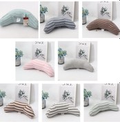 Resim 2 Adet Çocuk Boyun Kafalık Rahat Omuz Örtüsü Araba Boyun Koruma Yastık Mavi Gri Şerit 