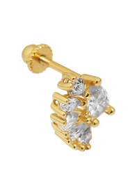 Resim Altınkesesi Altın Damla Piercing Tragus Helix Altın 