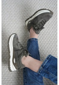 Resim Guja Nona Hakiki Deri Kadın Spor Ayakkabı Haki-haki Haki 