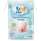 Resim Uni Baby Organik Temizleme Pamuğu 60 Adet 